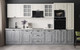 Миниатюра изображения товара Кухонный гарнитур Интерлиния Мила Деко 3.4 (керамика/белый/опал светлый)