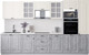 Миниатюра изображения товара Кухонный гарнитур Интерлиния Мила Деко 3.4 (керамика/белый/опал светлый)