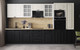 Миниатюра изображения товара Кухонный гарнитур Интерлиния Мила Деко 3.4 (черный/белый/дуб бунратти)