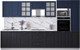 Миниатюра изображения товара Кухонный гарнитур Интерлиния Мила Деко 3.4 (черный/индиго/белый гранит)