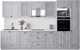 Миниатюра изображения товара Кухонный гарнитур Интерлиния Мила Деко 3.4 (керамика/керамика/опал светлый)