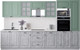 Миниатюра изображения товара Кухонный гарнитур Интерлиния Мила Деко 3.4 (керамика/мята/опал светлый)