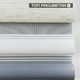 Миниатюра изображения товара Рулонная штора Sundays Home Лайнс 48х160 с 2-мя направляющими LM-15 150см (светло-серый)