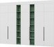 Миниатюра изображения товара Шкаф Рэйгрупп Рэй S245-В16-1-EBZ В16-1 (дуб элисон/белый премиум/зеленый самшит)