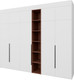Миниатюра изображения товара Шкаф Рэйгрупп Рэй S257-В14-3-EBL В14-3 (дуб элисон/белый премиум/античная латунь)