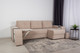 Миниатюра изображения товара Диван угловой DiArt Бруклин Г-правый (велюр, Selfie cream/крафт)