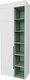 Миниатюра изображения товара Шкаф Рэйгрупп Рэй S257-B2-EBZ В2 (дуб элисон/белый премиум/зеленый самшит)