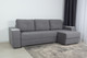 Миниатюра изображения товара Диван угловой DiArt Бруклин Г-правый (велюр, Selfie grey/крафт)