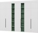 Миниатюра изображения товара Шкаф Рэйгрупп Рэй S257-В16-3-EBZ В16-3 (дуб элисон/белый премиум/зеленый самшит)