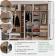 Миниатюра изображения товара Секция в прихожую Рэйгрупп Рэй P245-B4-1-EB В4-1 (дуб элисон/белый премиум)