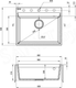 Миниатюра изображения товара Мойка кухонная Deante Corio ZRC G10A