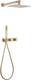 Миниатюра изображения товара Душевая система со смесителем Abber Rund AF8718G (золото матовый)