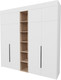 Миниатюра изображения товара Шкаф Рэйгрупп Рэй S257-В11-3-EBЕ В11-3 (дуб элисон/белый премиум)