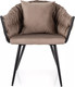 Миниатюра изображения товара Стул Signal Nuvo Velvet Bluvel 40 (темно-бежевый/черный матовый)