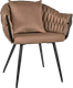 Миниатюра изображения товара Стул Signal Nuvo Velvet Bluvel 40 (темно-бежевый/черный матовый)