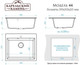 Миниатюра изображения товара Мойка кухонная Marrbaxx 44/G31 / F044G031 (белый)