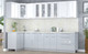 Миниатюра изображения товара Кухонный гарнитур Интерлиния Мила Пластик 1.2x3.0 (белый глянец/туманный глянец/опал светлый)