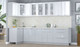 Миниатюра изображения товара Кухонный гарнитур Интерлиния Мила Пластик 1.2x3.1 (белый глянец/туманный глянец/опал светлый)