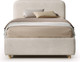 Миниатюра изображения товара Двуспальная кровать Sonit Mia 160x200 с ПМ шенилл Eclipse  (01 светло-бежевый)