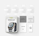 Миниатюра изображения товара Защитное стекло для умных часов Ringke ID FC Glass для Apple Watch Ultra (4шт, Clear)
