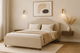 Миниатюра изображения товара Двуспальная кровать Sonit Dana 180x200 шенилл Eclipse (01 светло-бежевый)