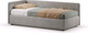 Миниатюра изображения товара Кровать-тахта Sonit Nicole левый 90x200 шенилл Eclipse  (07 светло-серый)