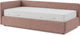 Миниатюра изображения товара Кровать-тахта Sonit Nicole левый 90x200 велюр River (07 пыльная роза)