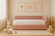 Миниатюра изображения товара Кровать-тахта Sonit Nicole правый 90x200 шенилл Eclipse (02 пыльная роза)