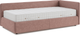 Миниатюра изображения товара Кровать-тахта Sonit Nicole правый 90x200 велюр River (07 пыльная роза)