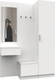 Миниатюра изображения товара Секция в прихожую Интермебель Марсель-105 / МР 01-105 (белый премиум)