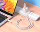 Миниатюра изображения товара Кабель XO NB-Q265A USB-С Lightning (розовый)