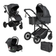 Миниатюра изображения товара Детская универсальная коляска Farfello Sola Trio Comfort 3 в 1 / SOLA-10 (светло-черный)