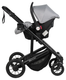 Миниатюра изображения товара Детская универсальная коляска Farfello Sola Trio Comfort 3 в 1 / SOLA-8 (серебристый/серый)