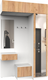 Миниатюра изображения товара Секция в прихожую Интермебель Марсель-255 / МР 01-255 (дуб крафт золотой)