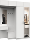 Миниатюра изображения товара Секция в прихожую Интермебель Марсель-257 / МР 01-257 (белый премиум)