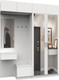 Миниатюра изображения товара Секция в прихожую Интермебель Марсель-212 / МР 01-212 (белый премиум)