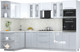 Миниатюра изображения товара Кухонный гарнитур Интерлиния Мила Пластик 1.68x3.0 LV (белый глянец/туманный глянец/опал светлый)