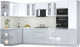 Миниатюра изображения товара Кухонный гарнитур Интерлиния Мила Пластик 1.68x3.4 LV (белый глянец/туманный глянец/опал светлый)
