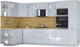 Миниатюра изображения товара Кухонный гарнитур Интерлиния Мила Пластик 1.68x3.4 LV (туманный глянец/туманный глянец/дуб бунратти)