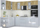 Миниатюра изображения товара Кухонный гарнитур Интерлиния Мила Пластик 1.88x2.6 LV (дуб эпоксид/туманный глянец/опал светлый)