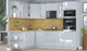 Миниатюра изображения товара Кухонный гарнитур Интерлиния Мила Пластик 1.88x2.6 LV (туманный глянец/туманный глянец/дуб бунратти)