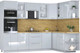 Миниатюра изображения товара Кухонный гарнитур Интерлиния Мила Пластик 1.88x2.8 PR (туманный глянец/туманный глянец/дуб бунратти)