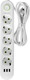 Миниатюра изображения товара Сетевой фильтр Qumo Power Bar Light SPFS P-0009 / Q51554 (белый)