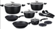 Миниатюра изображения товара Набор кухонной посуды JIO J024315 (черный)