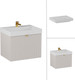 Миниатюра изображения товара Тумба с умывальником Lauter Melisa 60 (кашемир п/мат/искусственный мрамор)