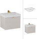 Миниатюра изображения товара Тумба с умывальником Lauter Melisa 60 + Alton 61 (кашемир п/мат, три ручки в комплекте)