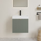 Миниатюра изображения товара Тумба с умывальником Lauter Melisa 50 (серо-зеленый п/мат/искусственный мрамор)