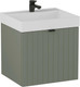 Миниатюра изображения товара Тумба с умывальником Lauter Melisa 50 (серо-зеленый п/мат/искусственный мрамор)