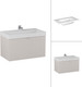 Миниатюра изображения товара Тумба с умывальником Lauter Melisa 80 + Alton 82 (кашемир п/мат)