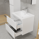 Миниатюра изображения товара Тумба с умывальником Lauter Mia 60 + Alton 61 (белый глянец)